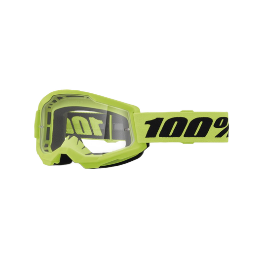 100% Strata 2 Kinder Crossbril Neon Geel