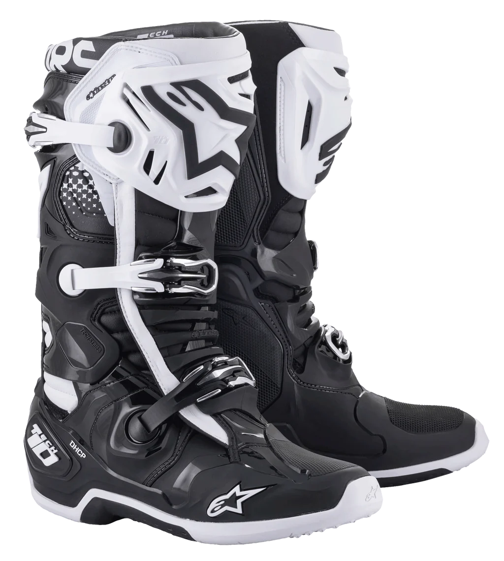 Alpinestars Tech 10 Crosslaars Zwart Wit