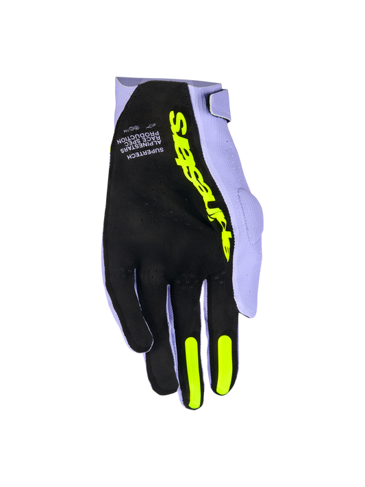 Alpinestars Supertech Crosshandschoenen Paars Fluor Geel