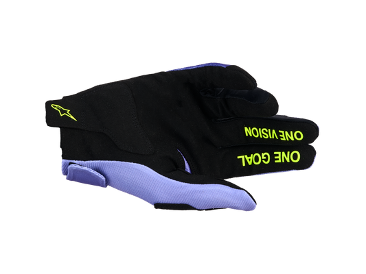 Alpinestars Radar Crosshandschoenen Paars Fluor Geel