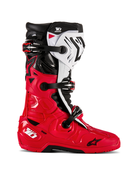 Alpinestars Tech 10 Enduro Crosslaars Rood Zwart