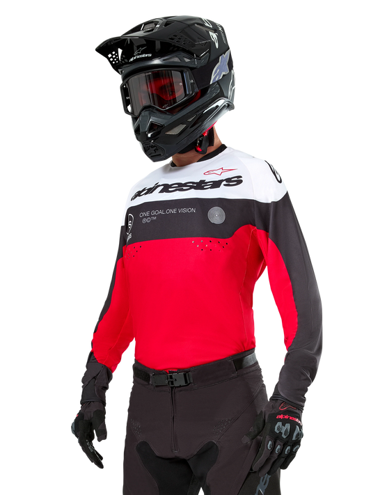 Alpinestars PRO-Dura Zwart Rood Enduro/Crossshirt