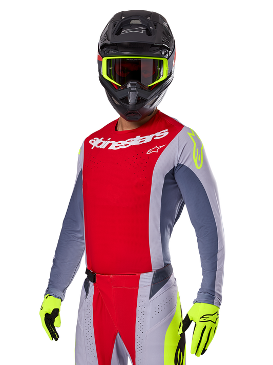 Alpinestars Techstar Melt Rood Grijs Crossshirt