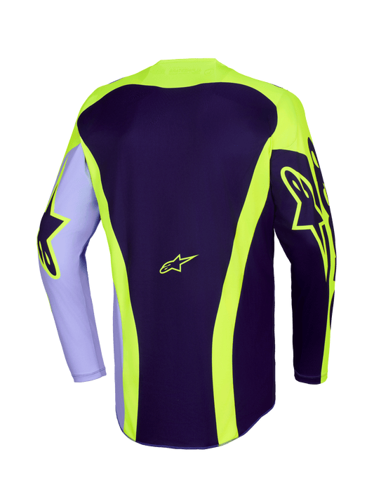 Alpinestars Racer Portl Paars Fluor Geel Crossshirt