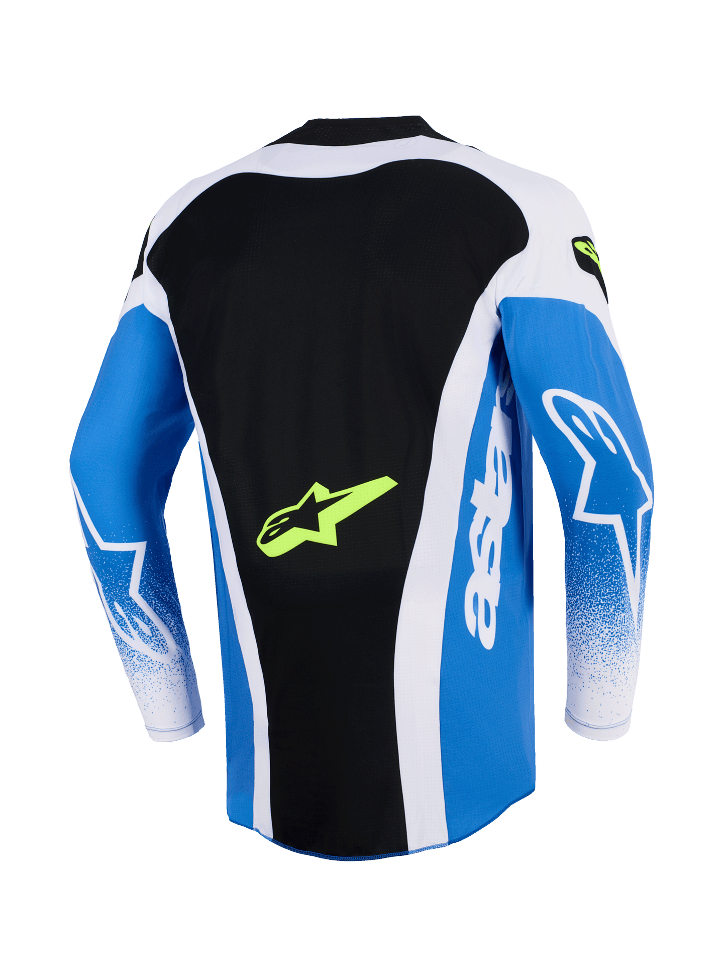 Alpinestars Techstar Knif Blauw Fluor Geel Crossshirt