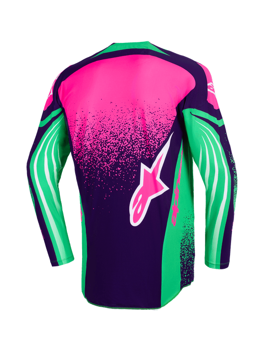 Alpinestars Techstar Nomur Roze Groen Crossshirt