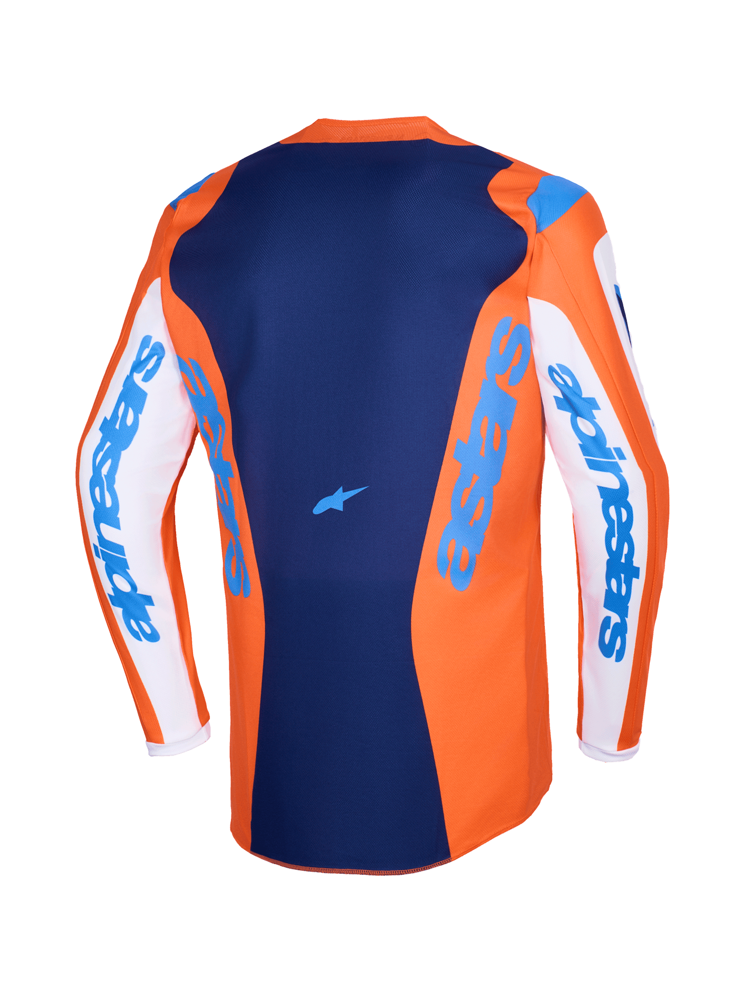 Alpinestars Fluid Grid Oranje Blauw Crossshirt