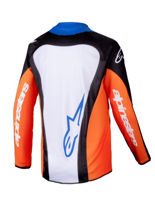 Alpinestars Racer Melt Oranje Blauw Kinder Crossshirt