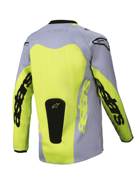 Alpinestars Racer Veil Grijs Geel Kinder Crossshirt