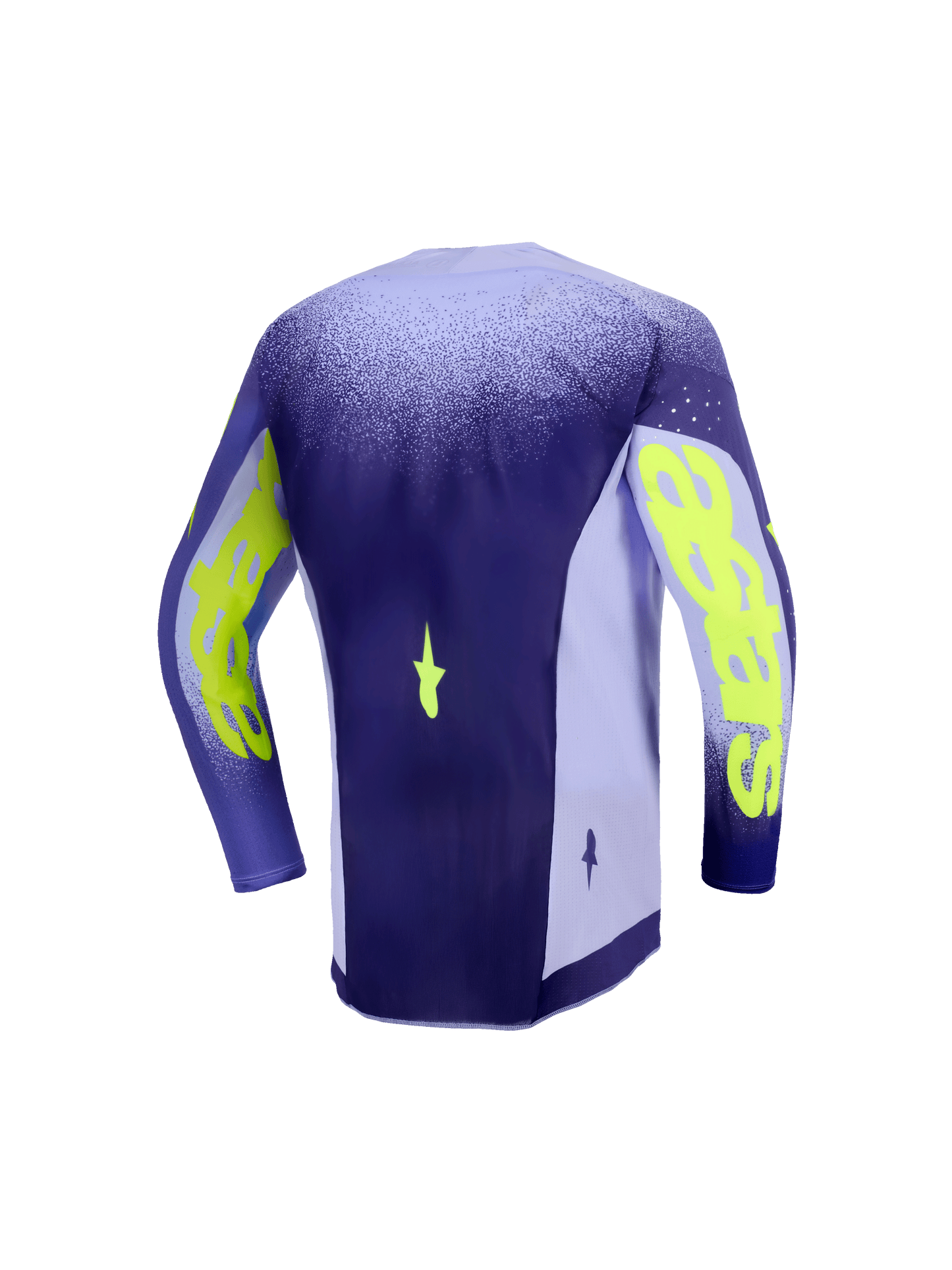 Alpinestars Supertech Scenz Paars Fluor Geel Kinder Crossshirt