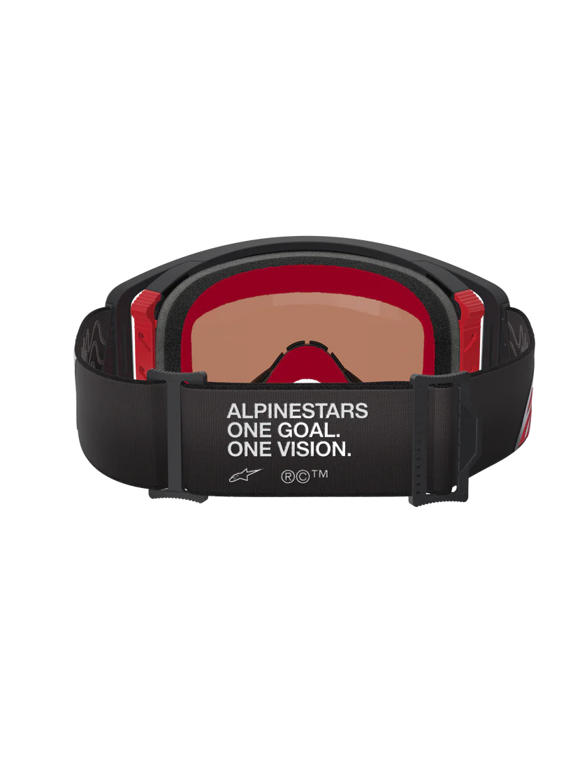 Alpinestars Supertech Corp Crossbril Zwart Rood