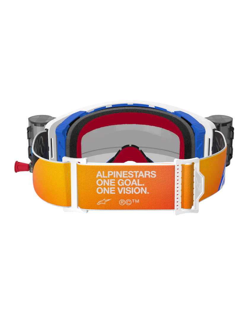 Alpinestars Supertech Corp Roll-Off Crossbril Blauw Oranje