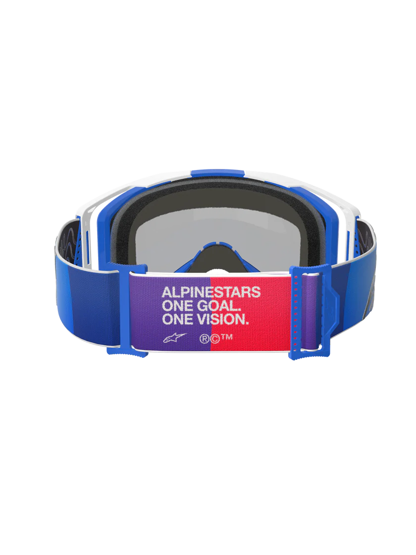 Alpinestars Vision 8 Corp Crossbril Blauw Wit