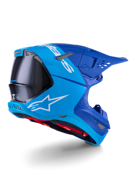 Alpinestars S-M10 Flood Crosshelm Blauw