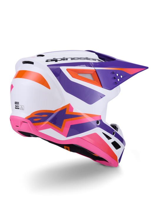 Alpinestars S-M3 Heat Crosshelm Paars Roze