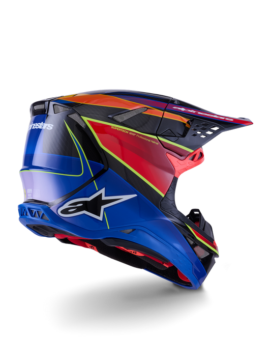 Alpinestars S-M10 Era Crosshelm Blauw Rood