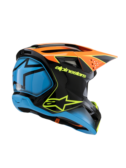 Alpinestars S-M3 Frey Kinder Crosshelm Zwart Oranje