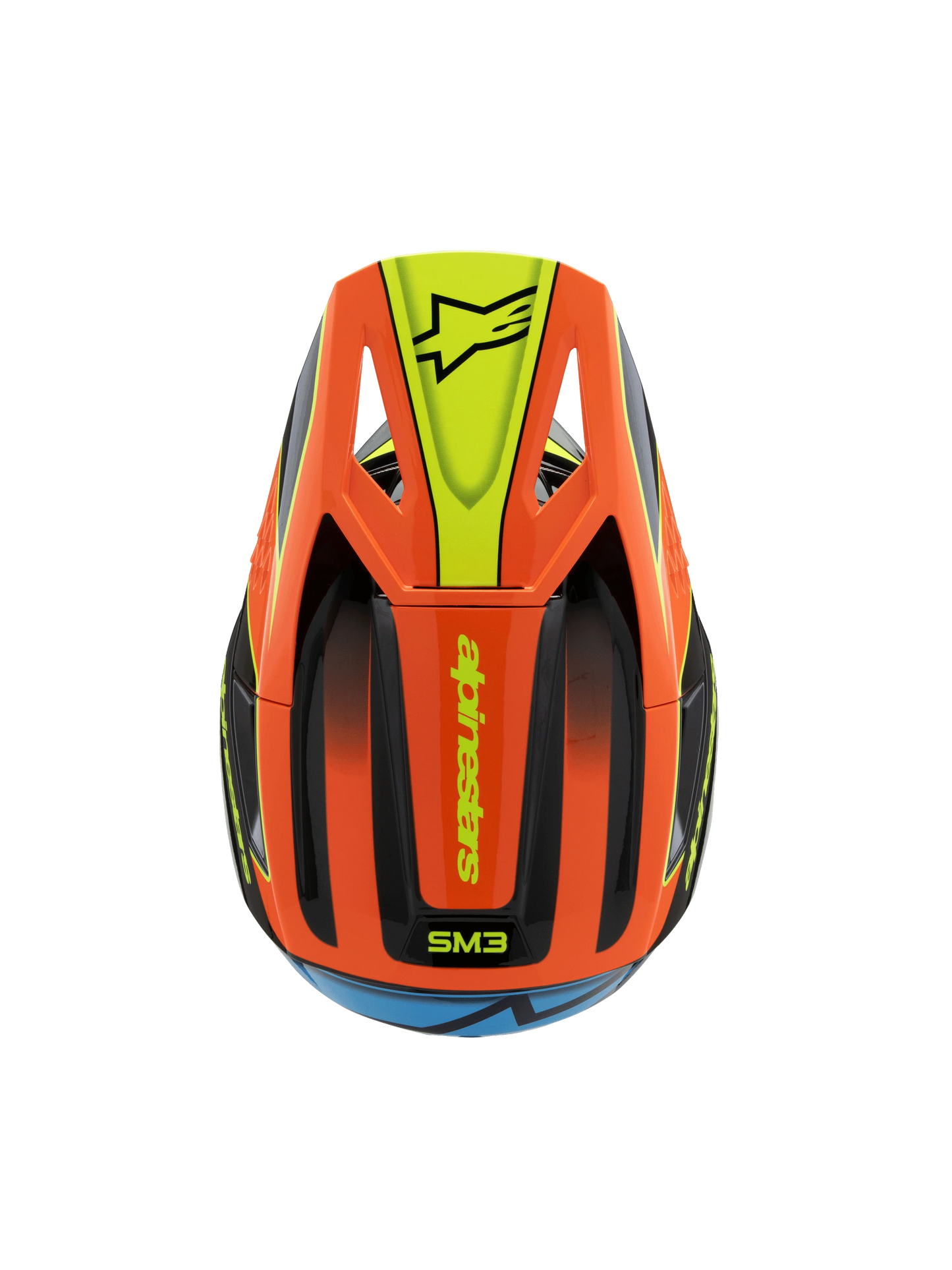 Alpinestars S-M3 Frey Kinder Crosshelm Zwart Oranje