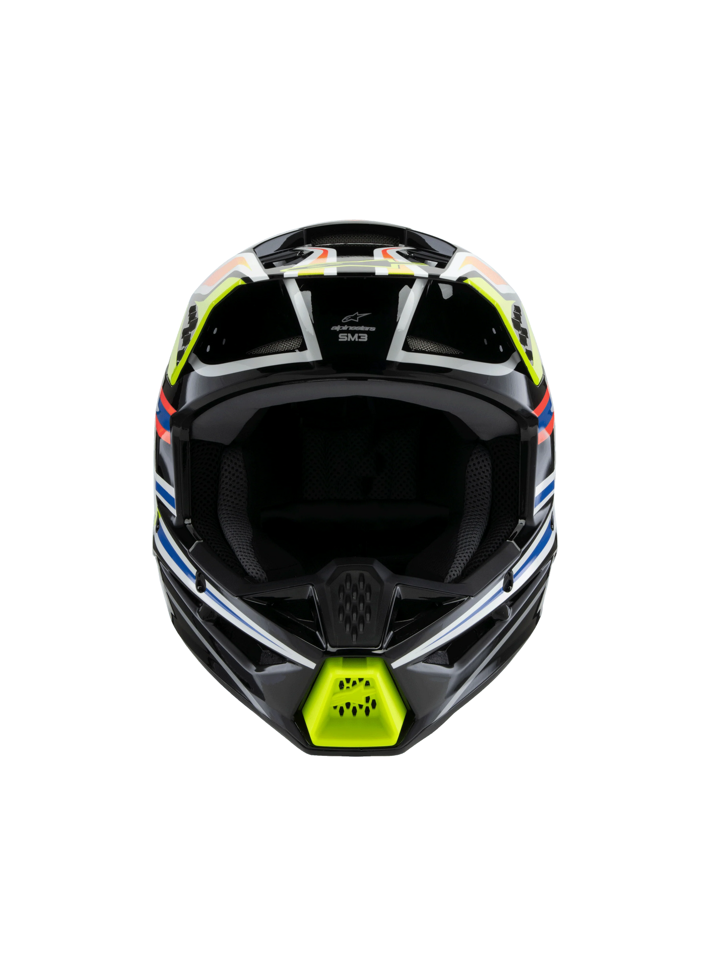 Alpinestars S-M3 Wurx Kinder Crosshelm Zwart Geel