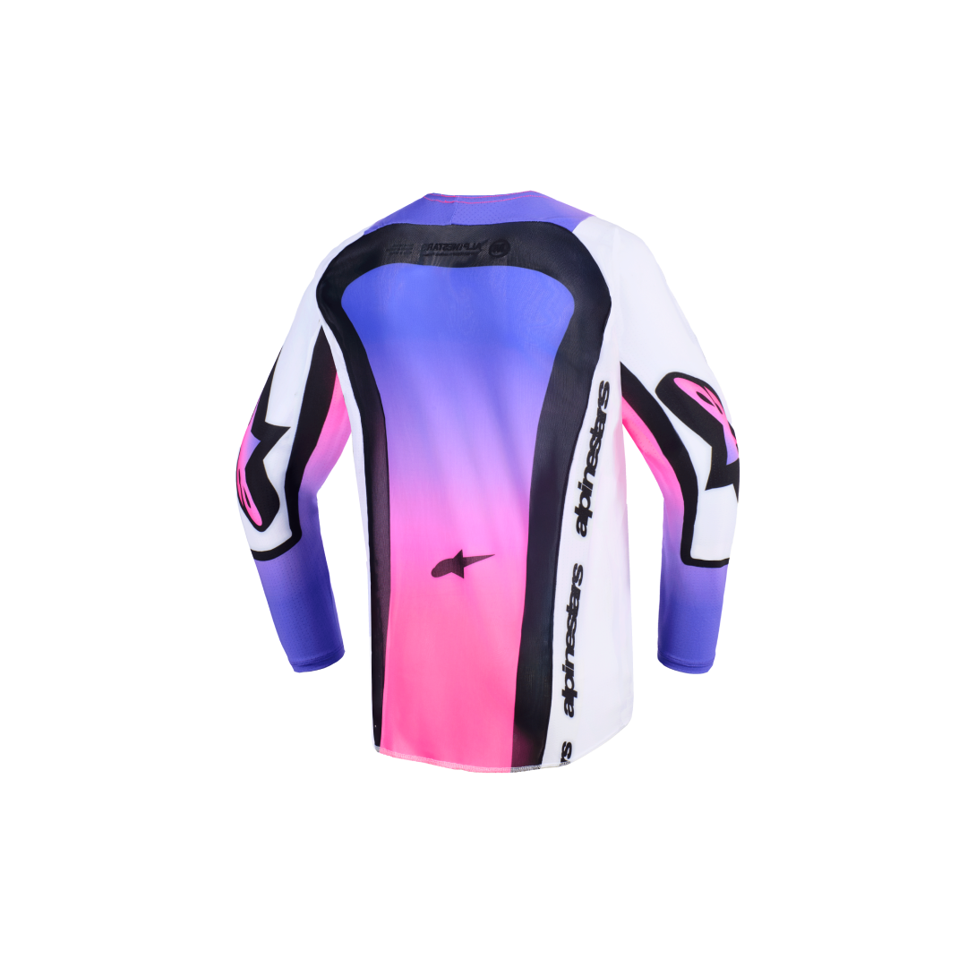 Alpinestars Supertech Vista Wit Paars Kinder Crossshirt
