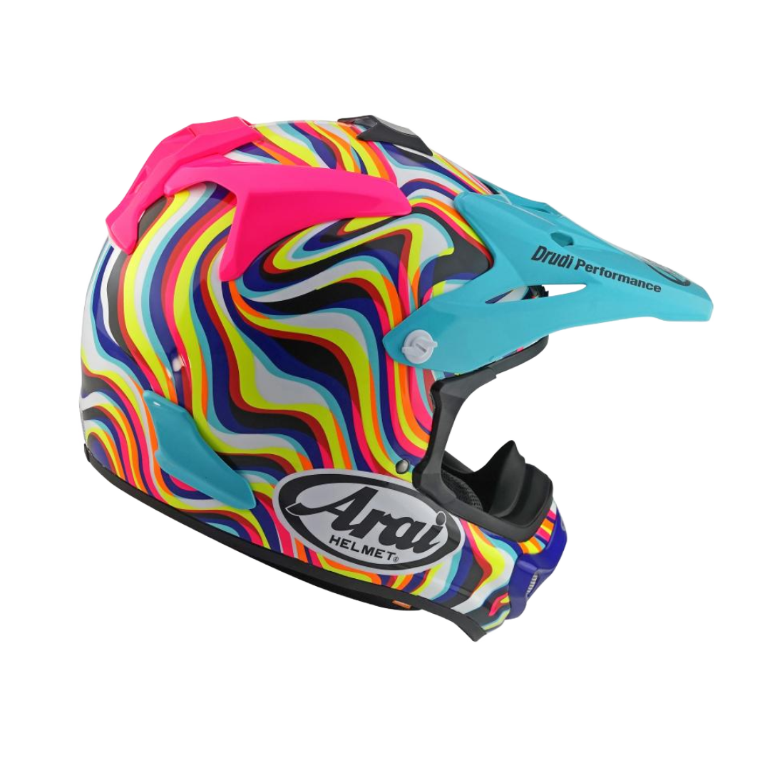 Arai MX-V Evo Stream Crosshelm Roze