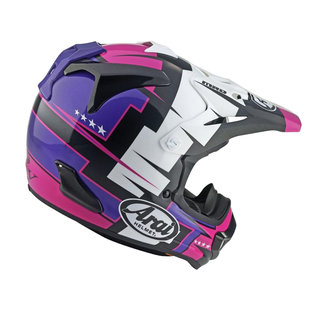 Arai MX-V Evo Battle Crosshelm Paars
