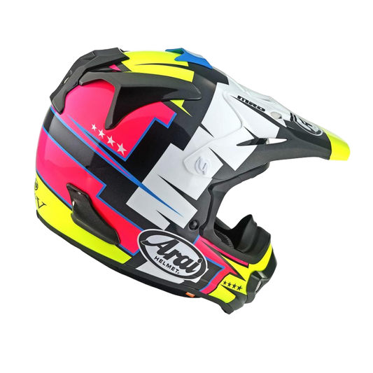 Arai MX-V Evo Battle Crosshelm Geel