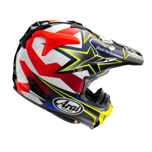 Arai MX-V Evo Stars & Stripes Crosshelm Geel
