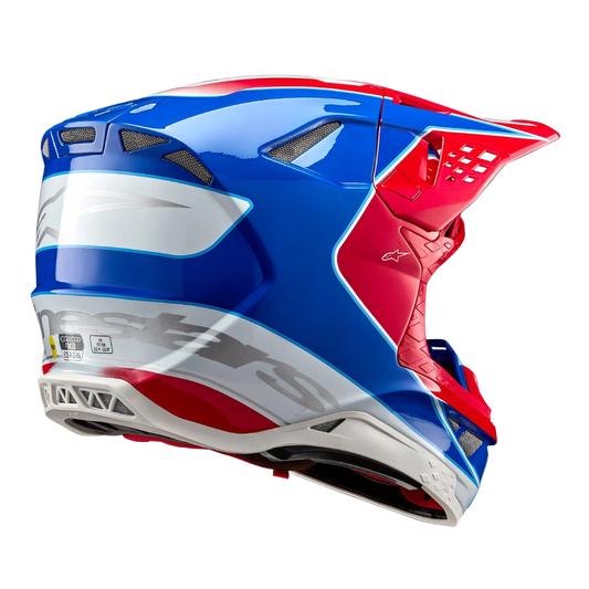 Alpinestars S-M10 Aeon Crosshelm Rood Blauw
