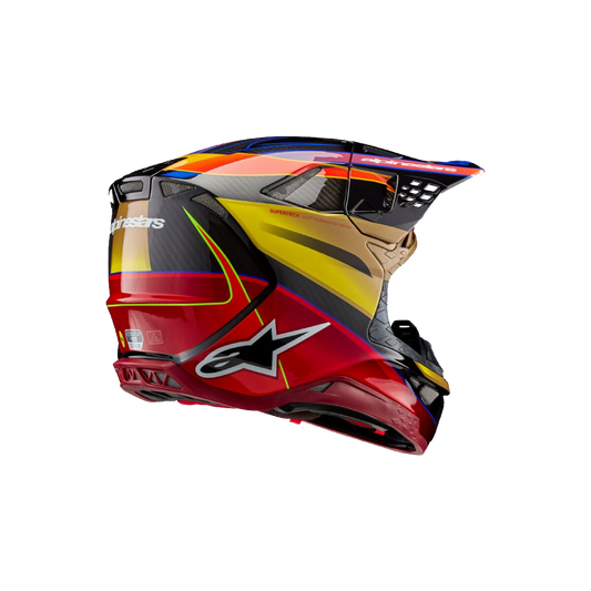 Alpinestars S-M10 Era Crosshelm Geel Rood