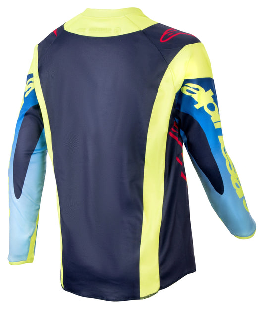 Alpinestars Racer Hoen Fluor Geel Kinder Crossshirt
