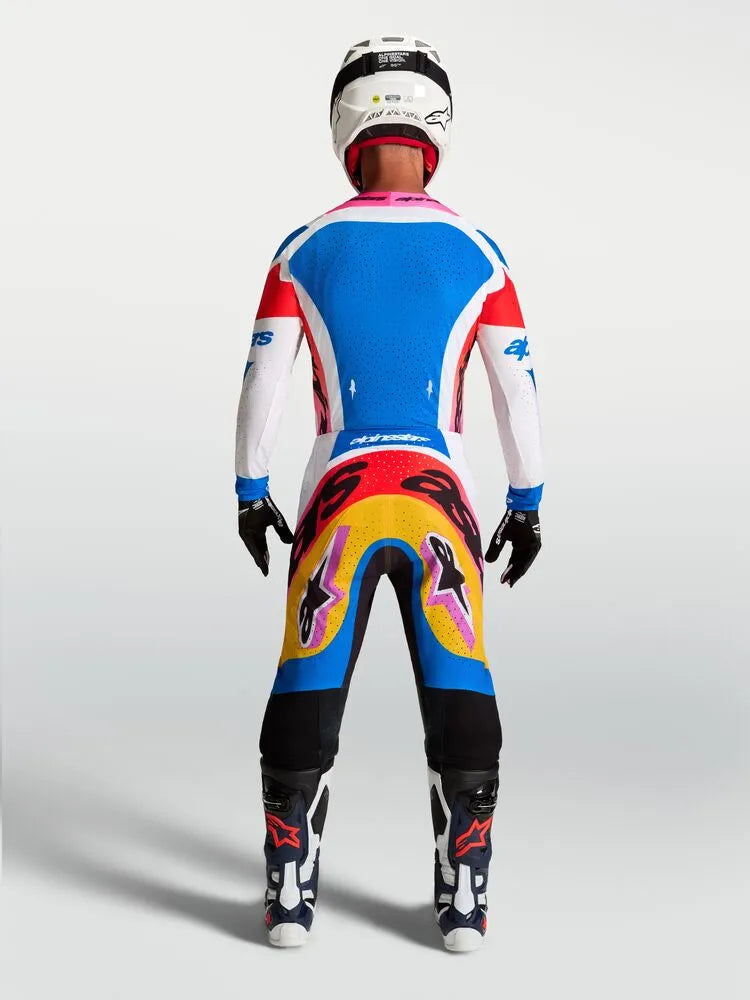 Alpinestars Supertech Dyna Wit Blauw Crossshirt