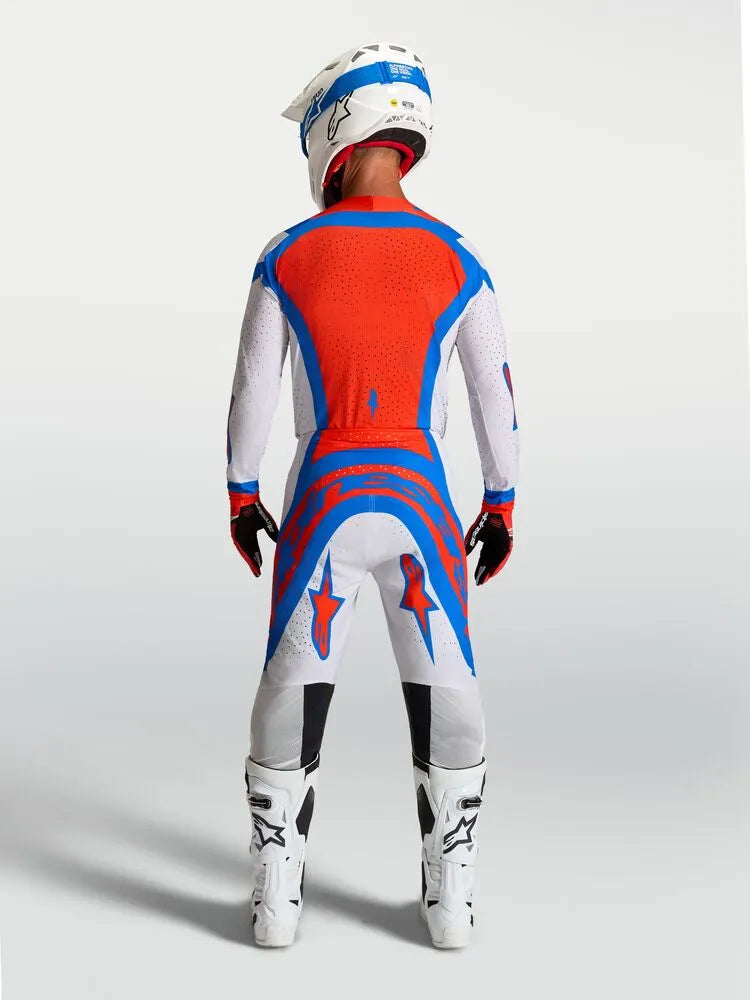 Alpinestars Supertech Vesta Lichtgrijs Blauw Crossbroek