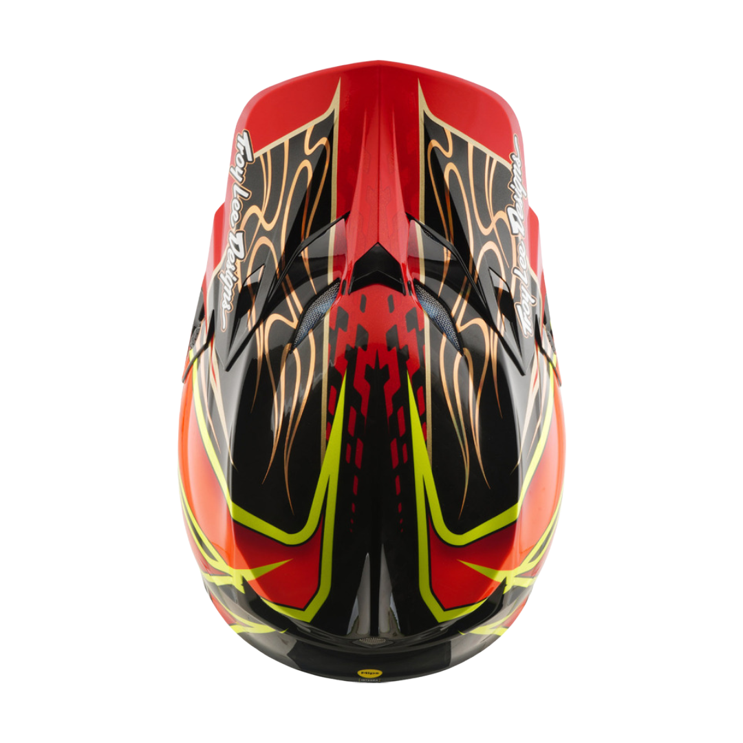 Troy Lee Designs SE5 Carbon Wings Crosshelm Rood