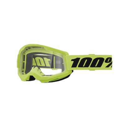 100% Strata 2 Kinder Crossbril Neon Geel