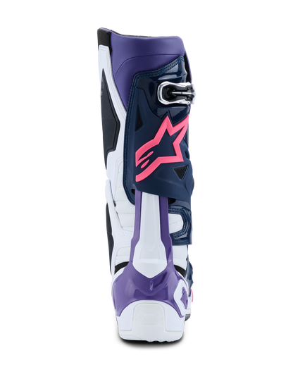 Alpinestars Tech 10 Crosslaars Wit Paars