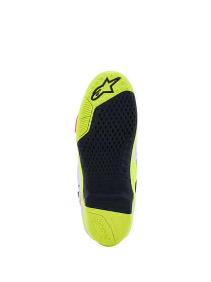 Alpinestars Tech 10 Supervented Crosslaars Paars Fluor Geel