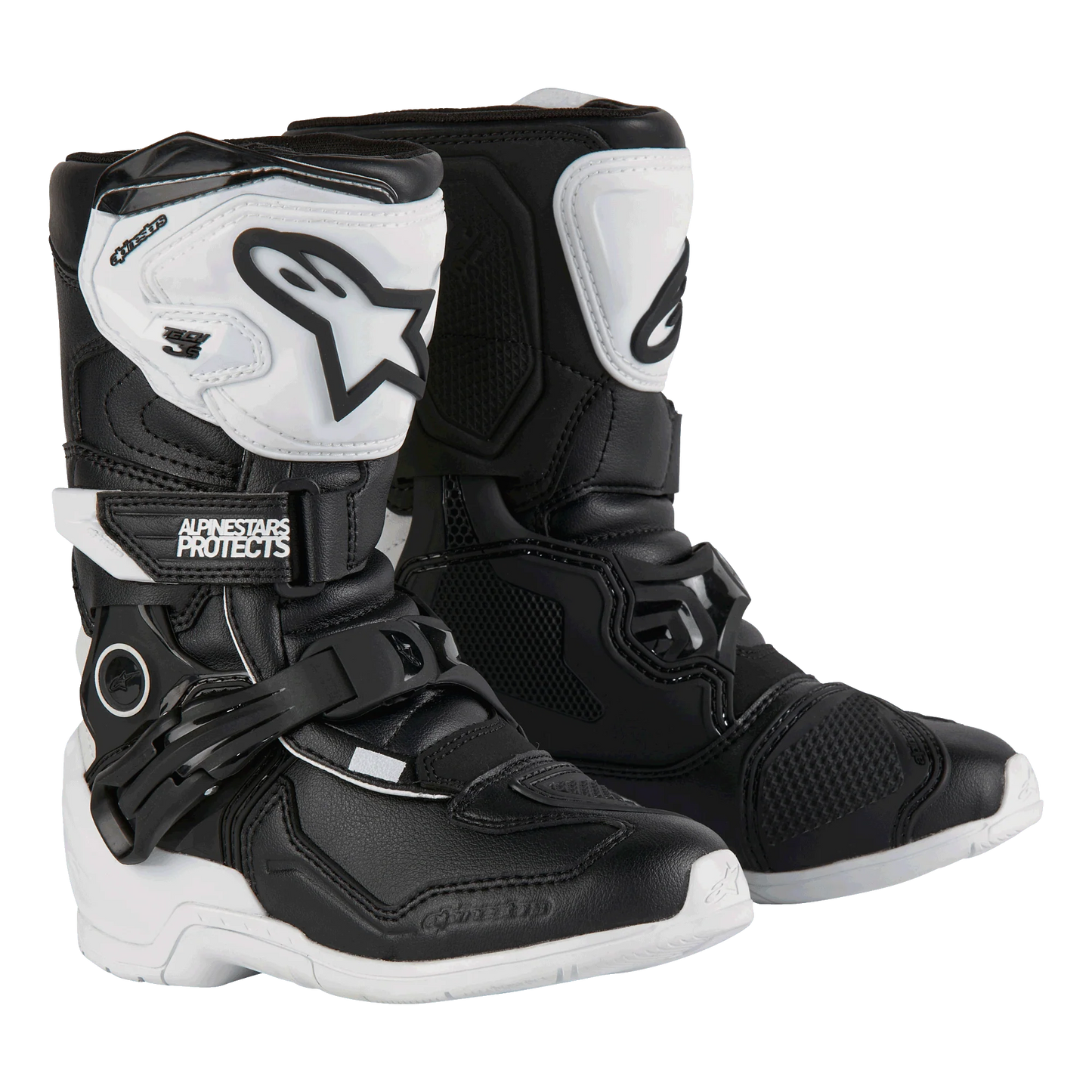 Alpinestars Tech 3s Kinder Crosslaars Zwart Wit