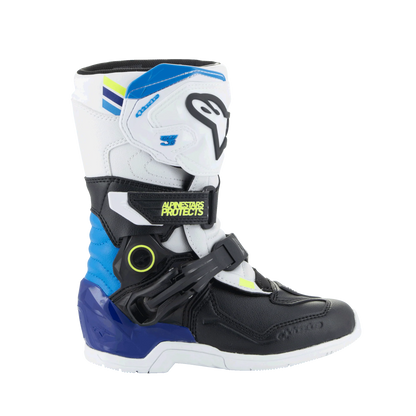 Alpinestars Tech 3s Kinder Crosslaars Zwart Blauw