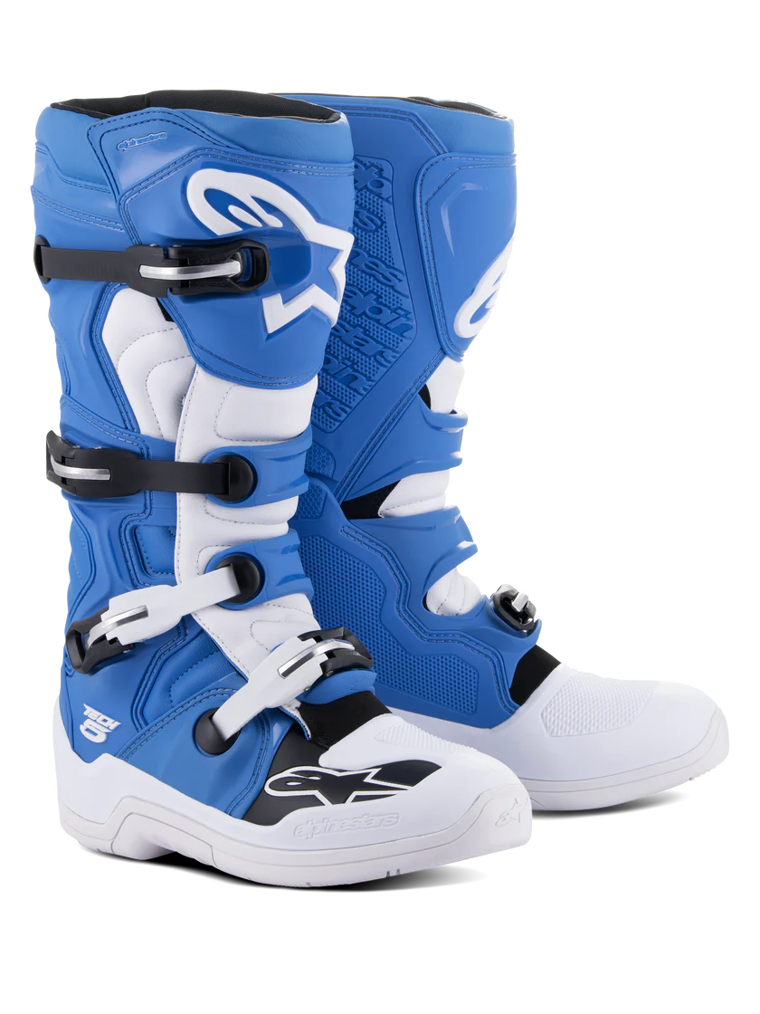 Alpinestars Tech 5 Crosslaars Wit Blauw