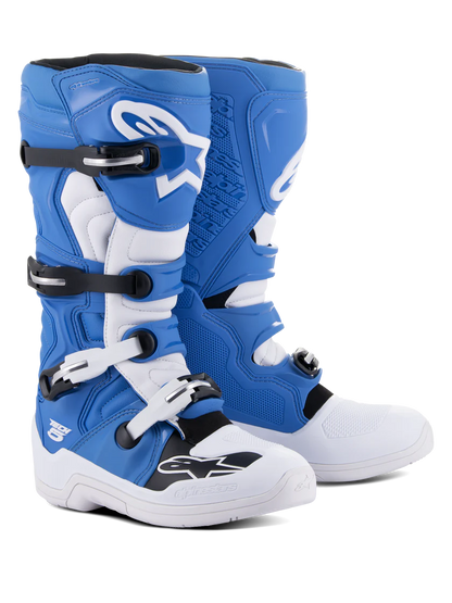 Alpinestars Tech 5 Crosslaars Wit Blauw
