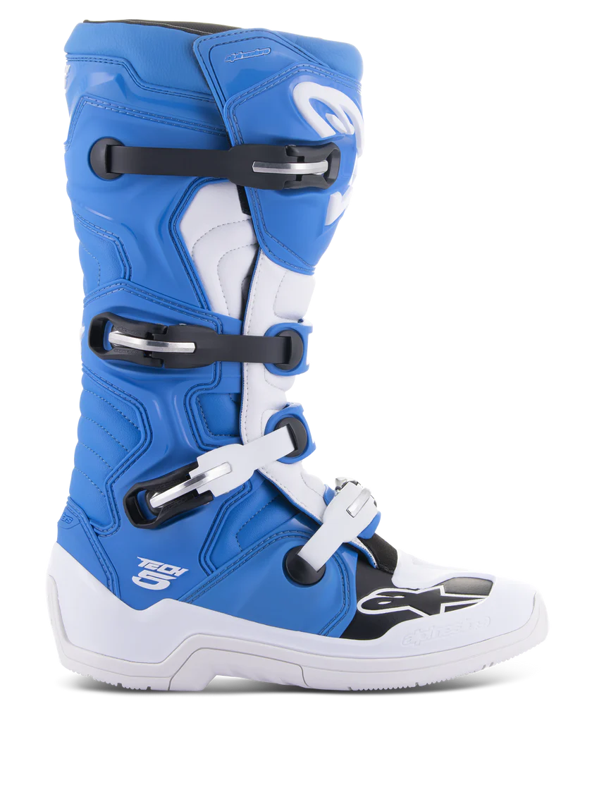 Alpinestars Tech 5 Crosslaars Wit Blauw