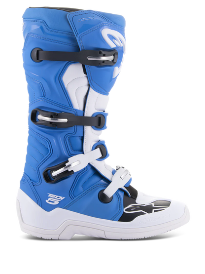 Alpinestars Tech 5 Crosslaars Wit Blauw