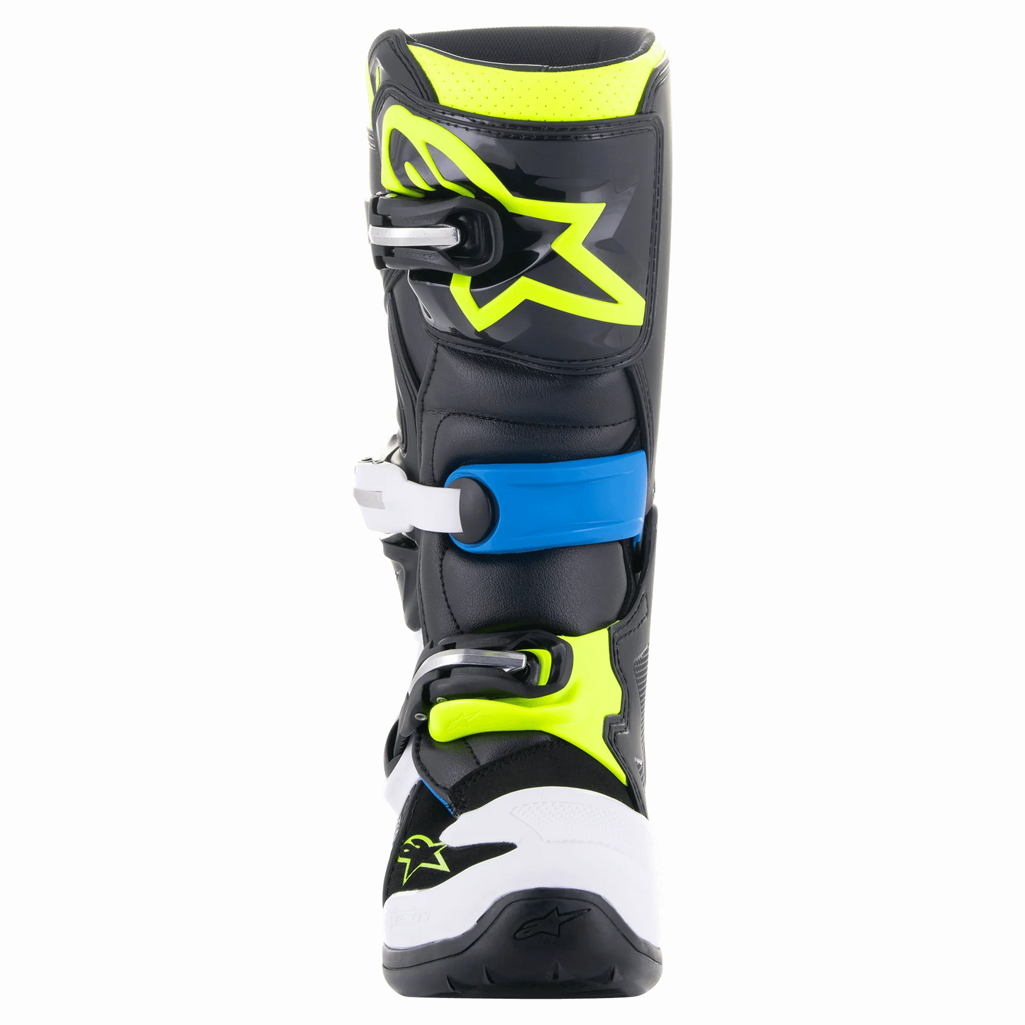 Alpinestars Tech 7s Kinder Crosslaars Zwart Blauw Fluor Geel