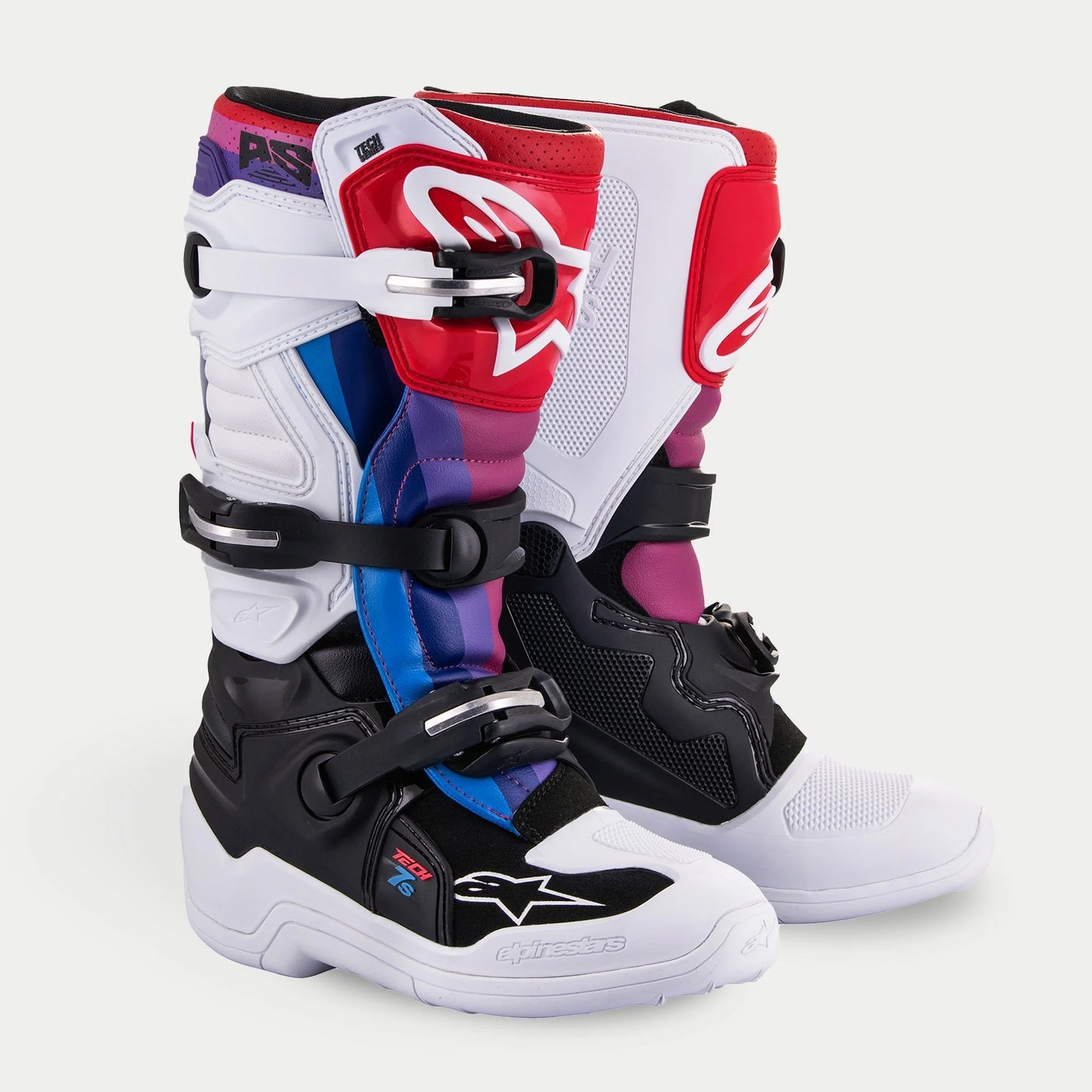 Alpinestars Tech 7s Kinder Crosslaars Regenboog