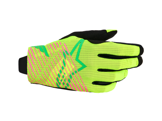 Alpinestars Radar PRO Crosshandschoenen Groen Fluor Geel