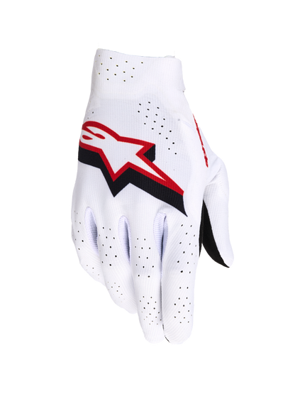 Alpinestars Supertech Crosshandschoenen Wit Rood