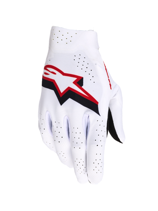 Alpinestars Supertech Crosshandschoenen Wit Rood