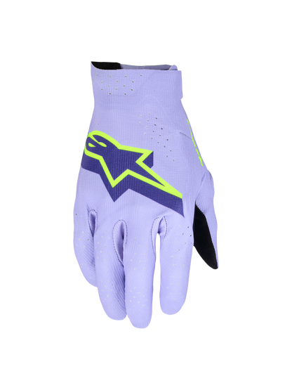 Alpinestars Supertech Crosshandschoenen Paars Fluor Geel