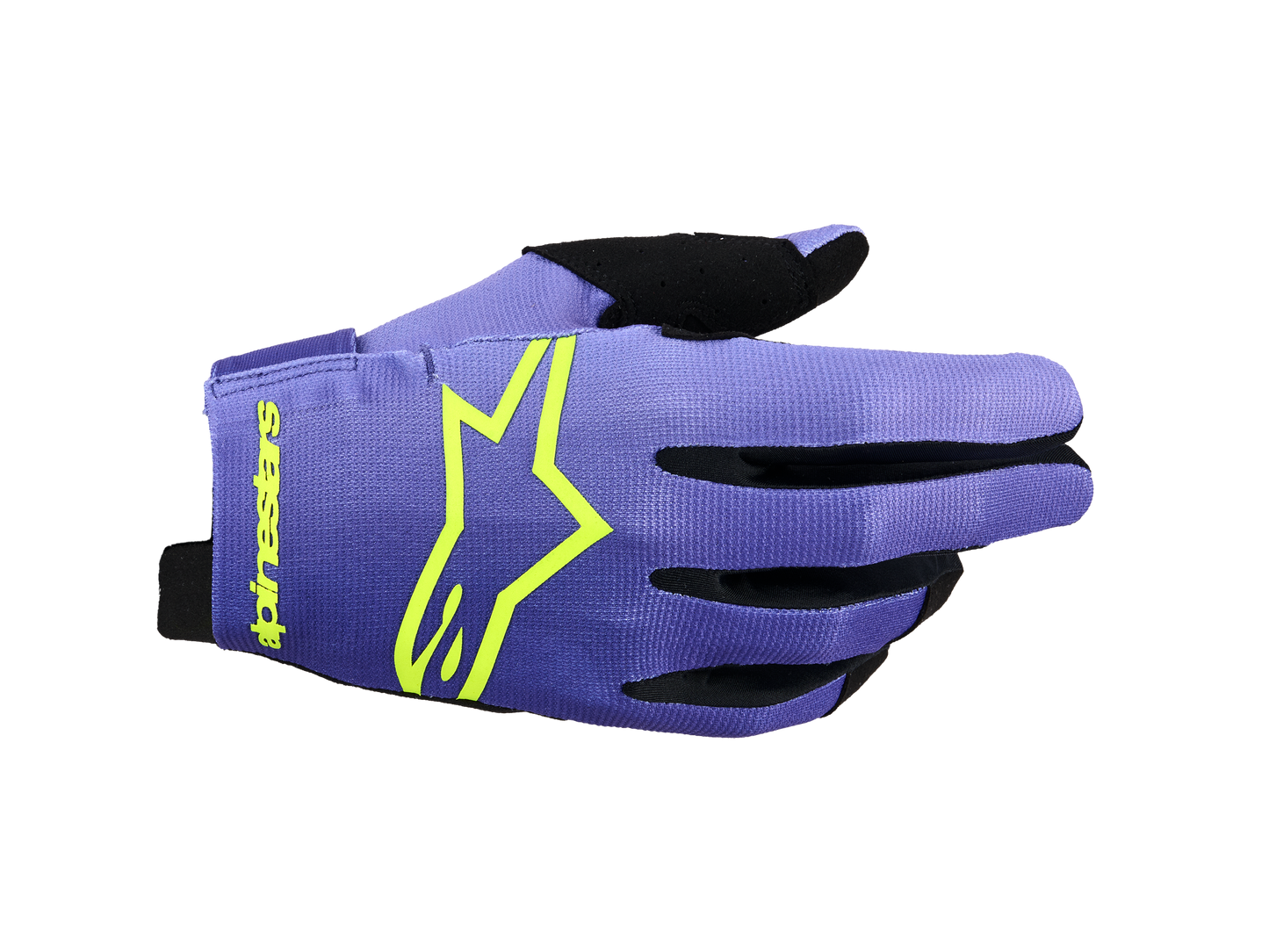 Alpinestars Radar Crosshandschoenen Paars Fluor Geel